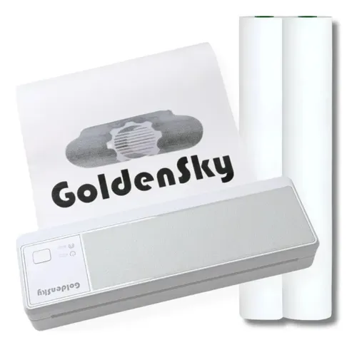Impressora A4 Bobina Bluetooth Portátil Printer P83c Cor Bege Com 3 bobina