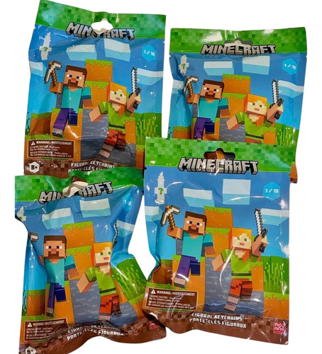Minecraft Mini Figuras Sortidas 24 Modelos Multi