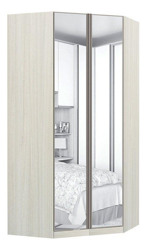 Guarda-roupa Solteiro Canto Closet 2 Portas Legno Crema