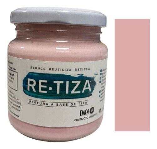 Rosa Pastel-rosado 250 Grs. Pintura Tiza Al Agua Decorativa 