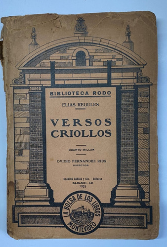 Elías Regules / Versos Criollos / 1935    Cl02