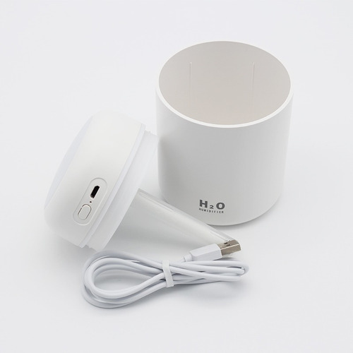 Imagen 9 de 10 de Humidificador Atomizador Difusor De Aroma Luz Led Azul Usb
