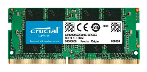 Memória Para Notebook Ddr4 8gb 2666mhz Crucial Cb8gs2666