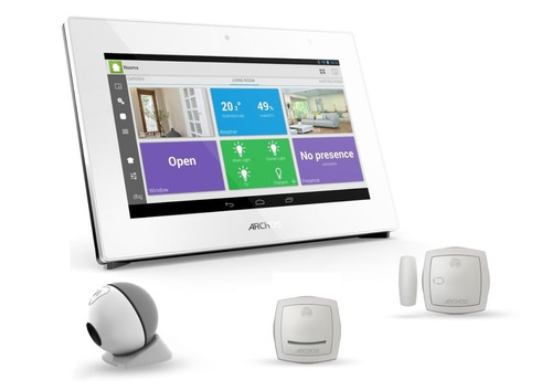 Sistema Vigilancia Archos Smart Home Wifi 2 Camaras Pantalla