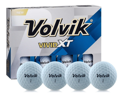 Pelotas Golf Vivid Xt Volvik Blanca