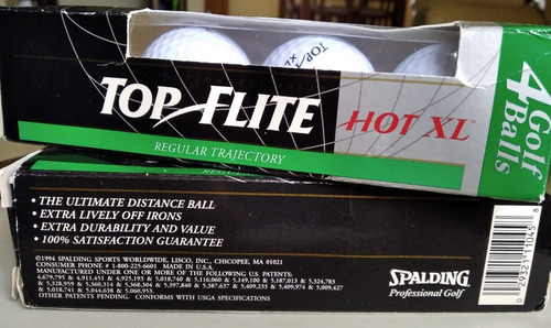 Imagen 2 de 2 de Pelotas Golf Marca Spalding, Top Flite, Hot Xl