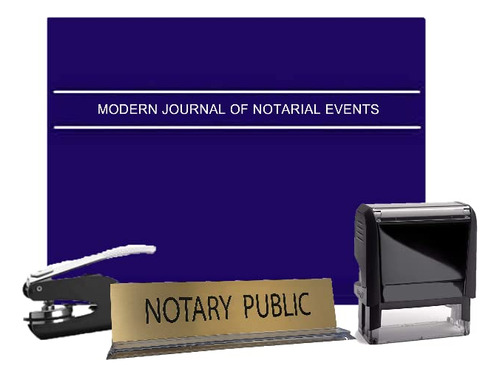 Notary Modern Journal Sello Autoentintado Relieve Bolsillo