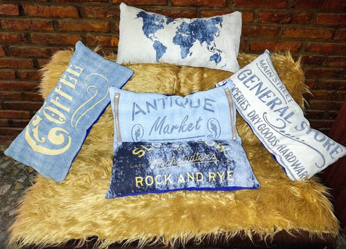Imagen 5 de 6 de 5 Almohadones De Frases 30 X 60