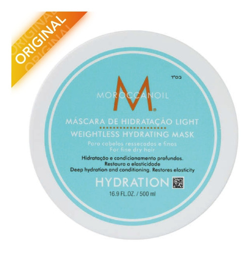 Imagem 1 de 4 de Moroccanoil Hydration Light Máscara De Hidratação 250ml 