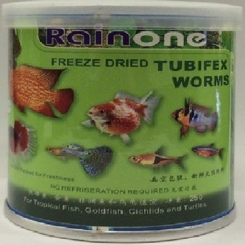 Ração Liofilizada Para Peixe Rainone Tubifex Worms 25g