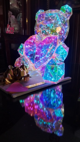 Oso Arcoiris Lámpara Luces Led (Usado)