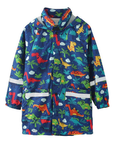 Impermeable Infantil Impreso En Capucha [u]