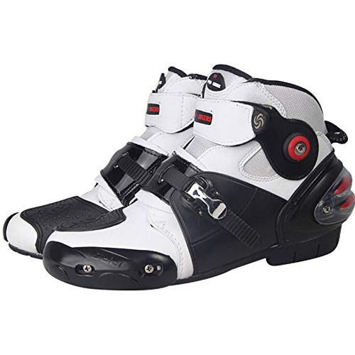 Hudjx Botas De Moto Para Hombres Touring Cuero Protector Sco