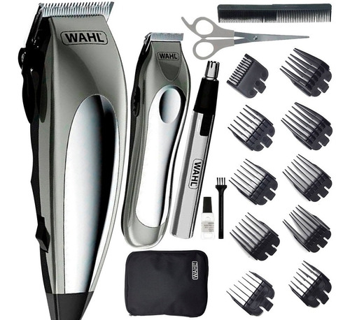 Maquina Peluqueria Cortar Cabello Wahl + Tijeras + Patillera