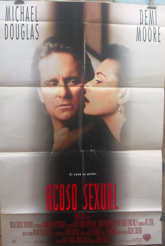 Afiche Orig. De La Película Acoso Sexual Michael Douglas