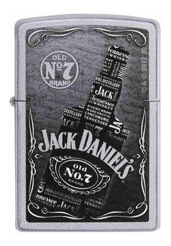 Encendedor Zippo Lighter Jack Daniels Bottle Plata