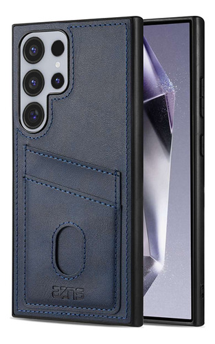 Funda De Piel Sintética Con Ranura Para Tarjetas Para Samsung Galaxy S20 S21 S22 S23 S24 S25 Plus Ultra S20fe S21fe S23fe S24fe S25edge