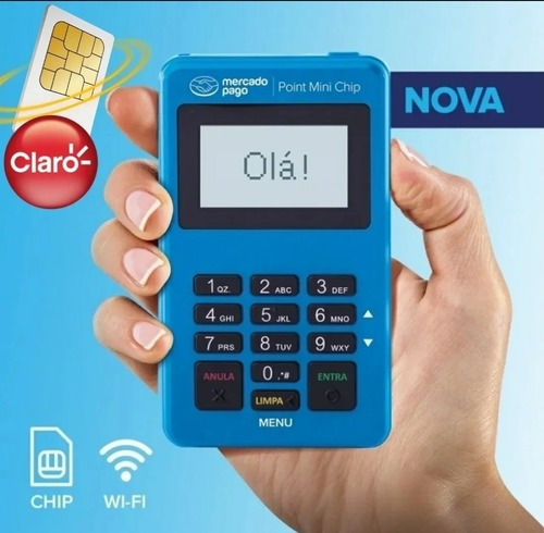 Imagem 1 de 8 de Point Mini Chip Mercado Pago Maquinha Não Precisa De Celular