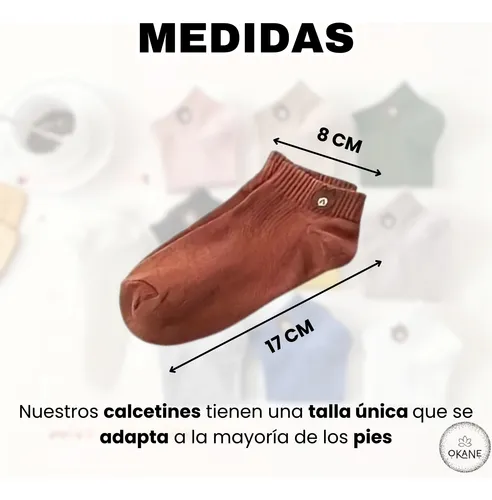 Medias Tobilleras Hombre Mujer Diseño Colores Calcetines