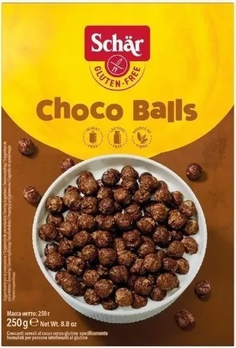 Kit 2 Cereal Choco Balls Sem Gluten Sem Lactose 250g Schar