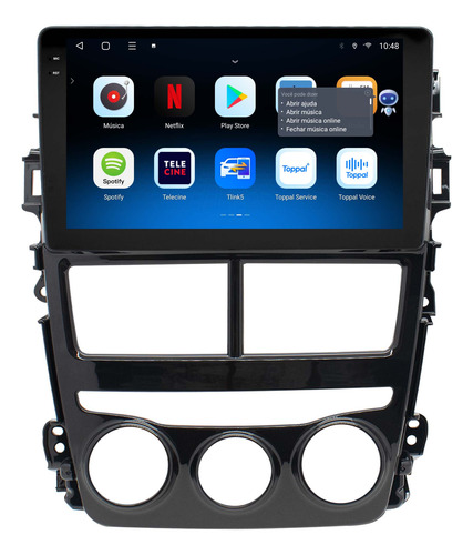Multimidia Toyota Yaris 9p Android 14 2gb Octacore Voz 4g