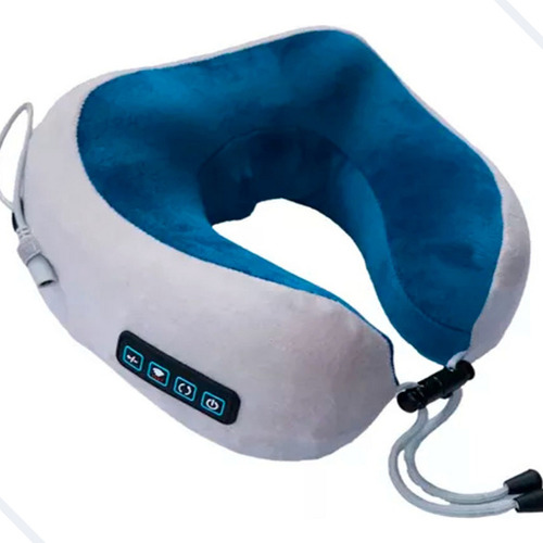 Massageadora De Pescoço E Lombar Travesseiro Massageador Cor Azul 110v/220v