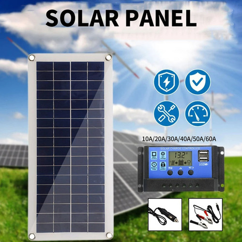 Placa De Carga Flexible Rv, Panel Portátil, 300 W, Solar