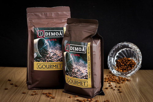 Kit 4 Café Gourmet Em Grãos Dimoá 250g Torrado = 1kg