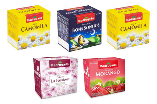 10 Chá Misto Combo Kit Madrugada Flores E Chás Com 10 Sachês