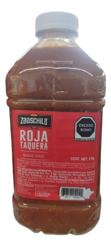 Pack 2 Salsa Roja Taquera 2kg C/u Zaaschila