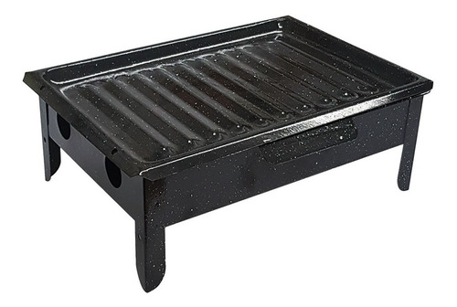 Brasero De Mesa Parrilla Brogas Standard Enlozado Aventurero