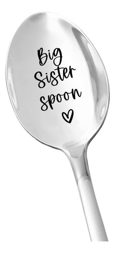 Sister Spoon - Tea Coffee Lover Cuchara Grabada De Acero Ino
