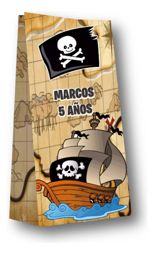 Bolsas Piratas Para Sorpresitas O Souvenirs Pack X10