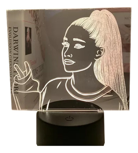 3d Cantante Ariana Grande Led Luz De Noche Para Decoración D