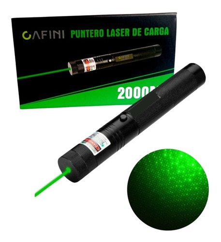 Puntero Laser Verde Recargable Cafini Gran Alcance 2000 M