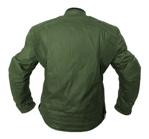  Chaqueta de cuero estilo ciclista estilo vintage para hombre,  estilo militar, color verde oliva, Chaqueta Cafe Racer Verde Oliva : Ropa,  Zapatos y Joyería