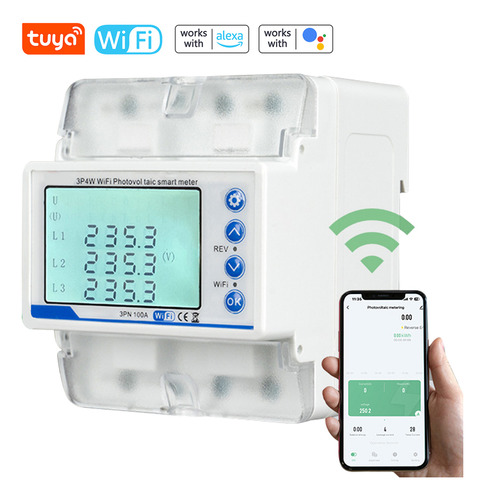 Interruptor De Religamento Wifi 3p4w Com Lcd E Íon