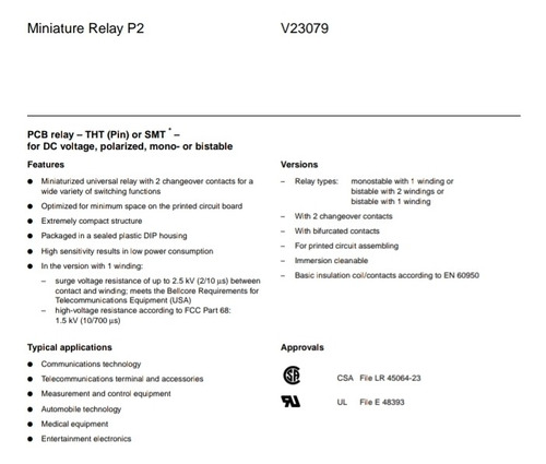 Micro Rele 2a 24v Y 5v Siemens- No Compres Chino! (Usado)
