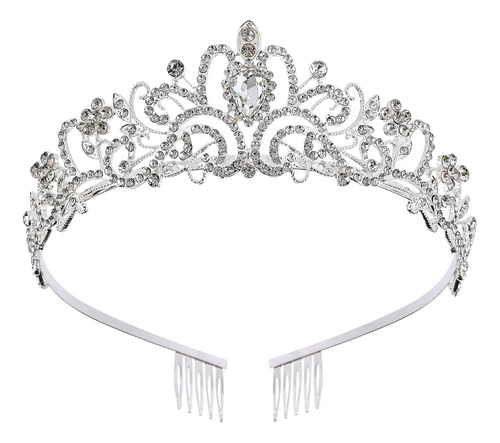 Princess Crown For Women, Crystal Queen Tiaras For Girls Acc