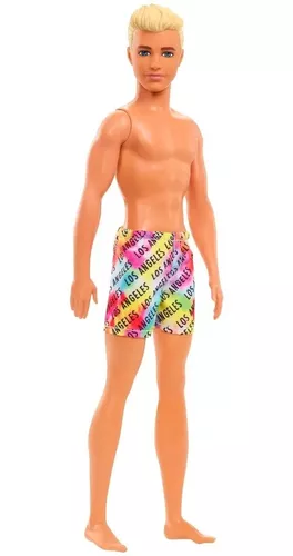 Boneco Ken Praia Loiro Barbie Moda Fashion Verão Novo Mattel