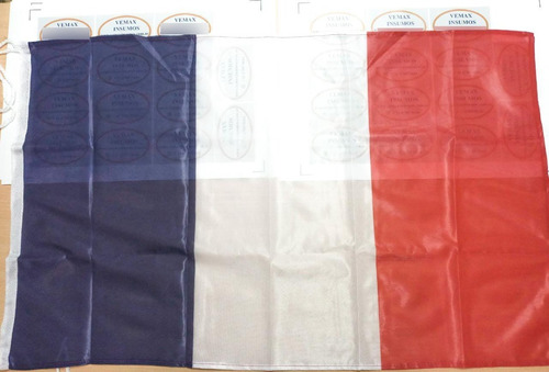 Bandera Francia France 60 X 90cm Con Tiras