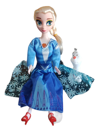 Muñeca Frozen Ana Y Elsa Cantan Libre Soy Español