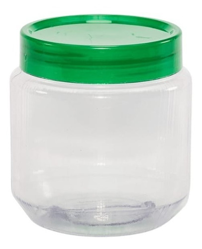 Pote Plástico 250ml C/ Tampa Rosca Variadas - 50 Unidades Cor Verde Bandeira