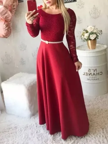 Vestido de festa longo para best sale inverno