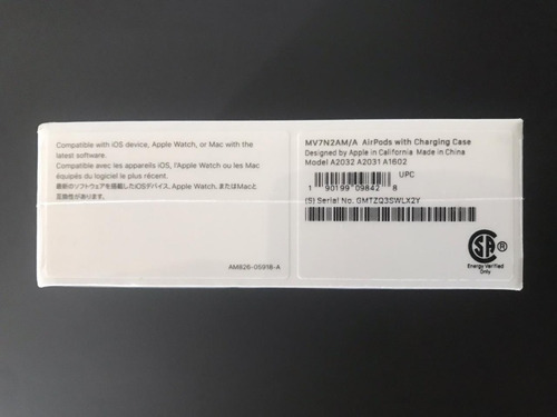 Air Pods Apple Serie 2 Fone De Ouvido - Sem Indução