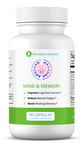 Ben's Natural Health Mente Y Memoria - Suplemento De Memoria