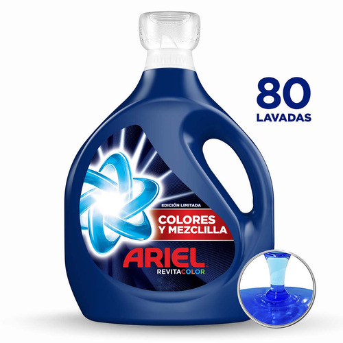 Ariel Revitacolor Detergente Colores Y Mezclilla De 5 Litros