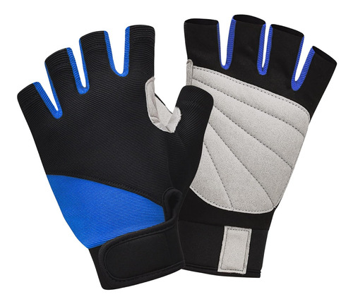 Guantes De Navegación Unisex Palma Acolchada Guantes D...