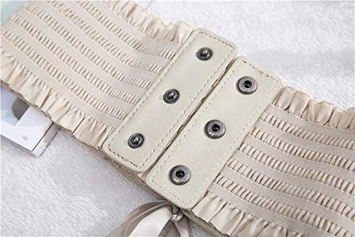 Qianxisun Cinturón De Cintura De Encaje Ancho Elástico Para