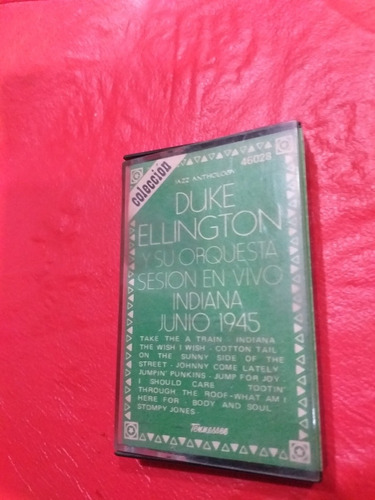 Cassette De Duke Ellington Y Su Orquesta Vivo Indiana 1945